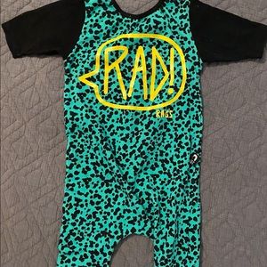 6-12 Months Rags to Raches “Rad” Romper